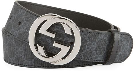 gucci supreme belt black buckle.